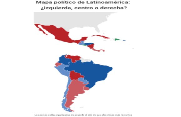 Así se ve el mapa político en Latinoamérica (infografía)