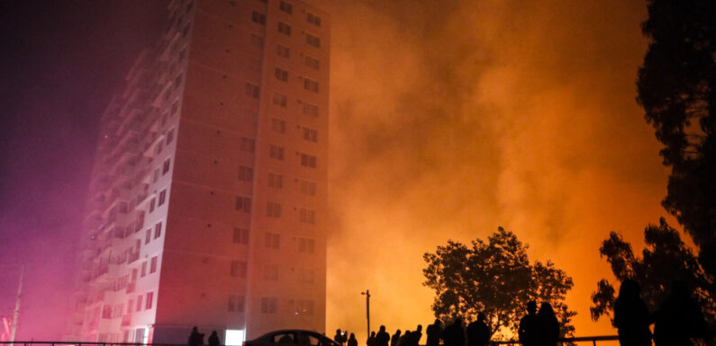 Chile, Catástrofe en Viña del Mar por Incendio