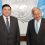 Boris Vasir Marchegiani Carrero (left), Permanent Representative of Costa Rica to the United Nations, presents her credentials to Secretary-General António Guterres.